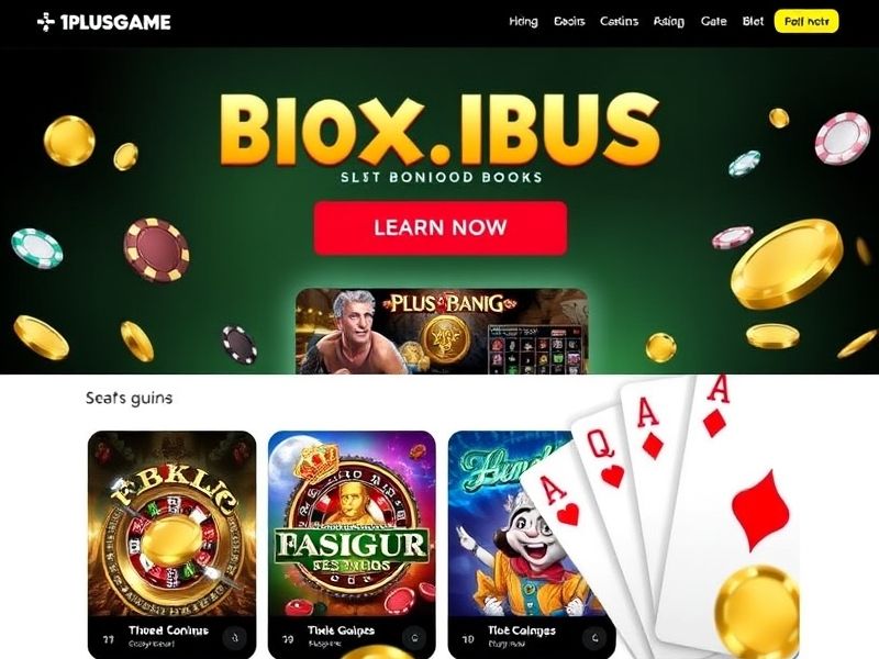 Discover 1plusGame, the premier online gambling platform offering a vast selection of casino games, live dealer options, and exclusive bonuses. Start playing today for real money rewards.